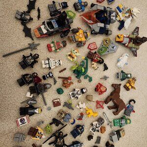 Lego figures and props